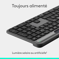Logitech Signature Slim Solar+ Bluetooth Keyboard - Graphite - English