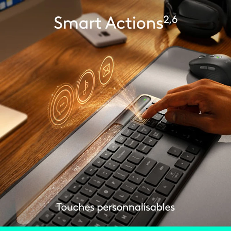 Logitech Signature Slim Solar+ Bluetooth Keyboard - Graphite - English
