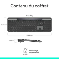 Logitech Signature Slim Solar+ Bluetooth Keyboard - Graphite - English