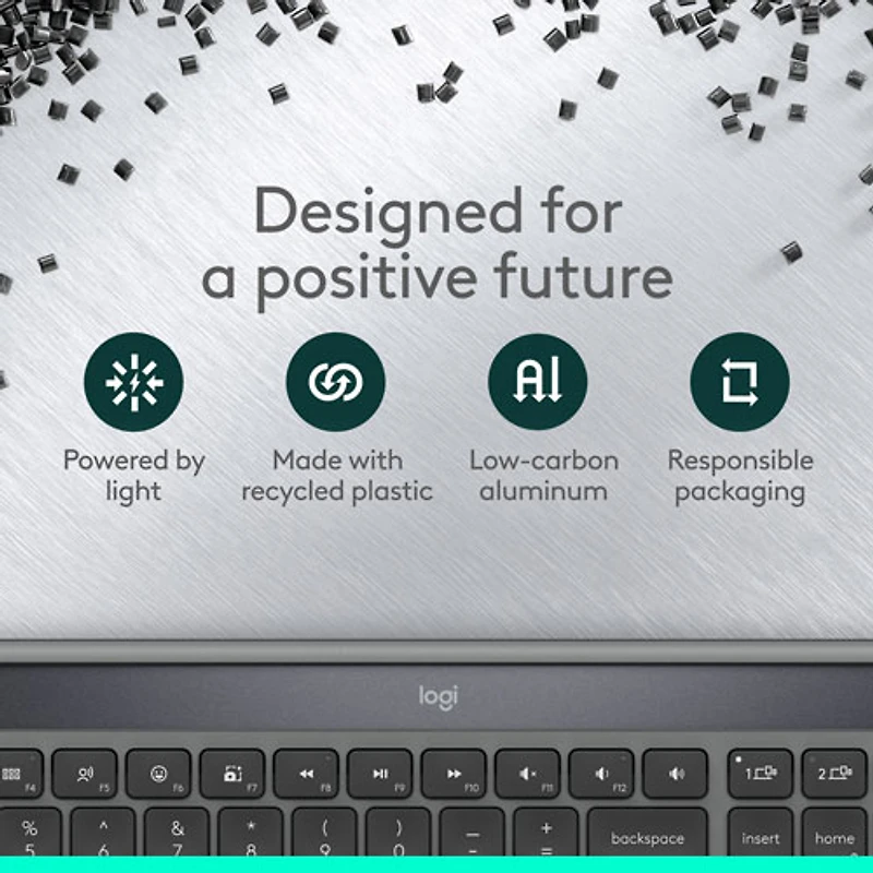 Logitech Signature Slim Solar+ Bluetooth Keyboard - Graphite - English