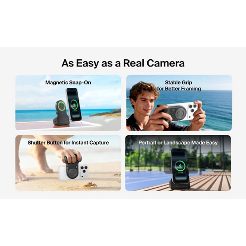 Belkin PowerGrip 9300 mAh USB-C Power Bank with USB-C Cable - Charcoal