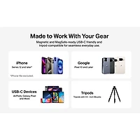 Belkin PowerGrip 9300 mAh USB-C Power Bank with USB-C Cable - Charcoal