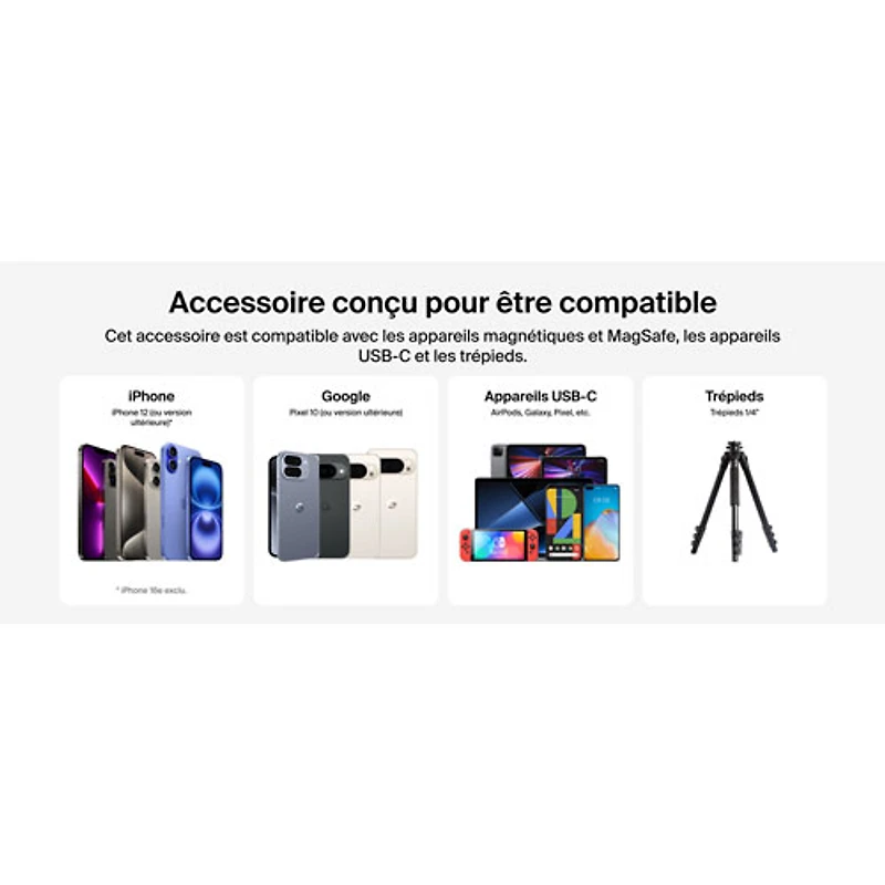 Belkin PowerGrip 9300 mAh USB-C Power Bank with USB-C Cable - Charcoal