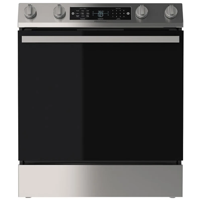 Cuisinière électrique encastrable avec convection véritable et friture à air chaud 5,8 pi³ 30 po de Hisense (HFE3502CAS) - Acier inoxydable
