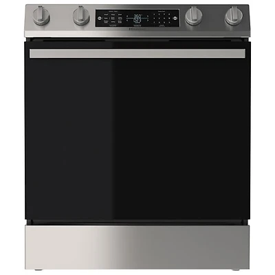 Cuisinière électrique encastrable avec convection véritable et friture à air chaud 5,8 pi³ 30 po de Hisense (HFE3502CAS) - Acier inoxydable