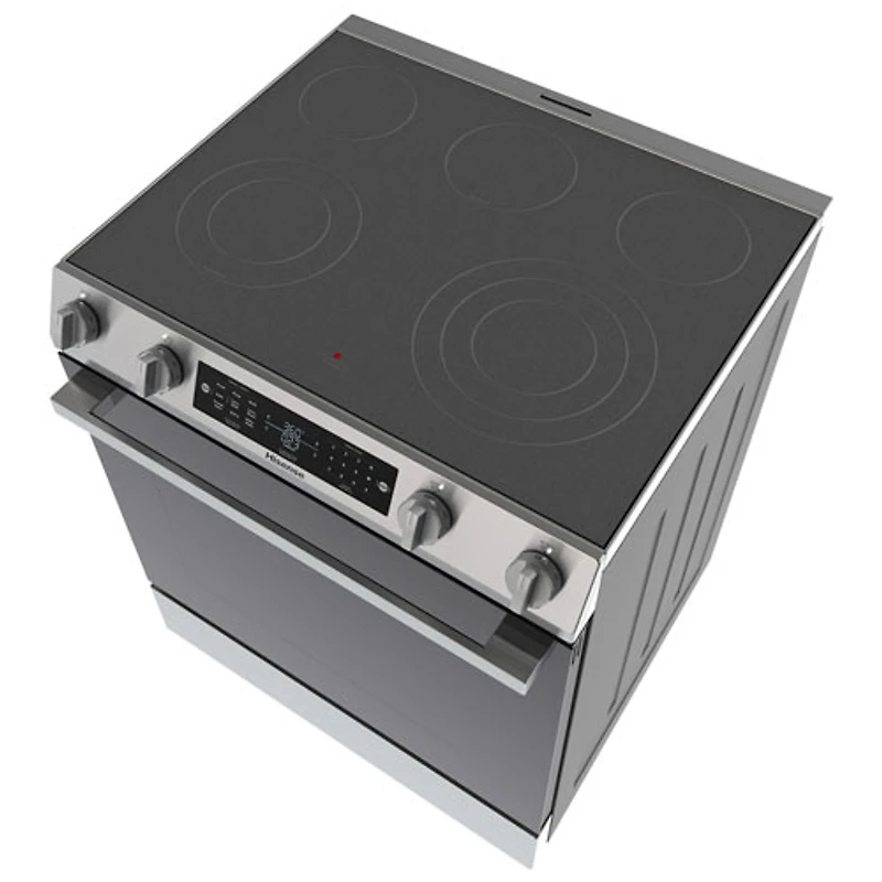 Cuisinière électrique encastrable avec convection véritable et friture à air chaud 5,8 pi³ 30 po de Hisense (HFE3502CAS) - Acier inoxydable