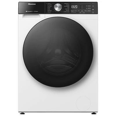 Laveuse à vapeur à chargement frontal de 3,1 pi³ de Hisense (WF5S2845BW) - Blanc