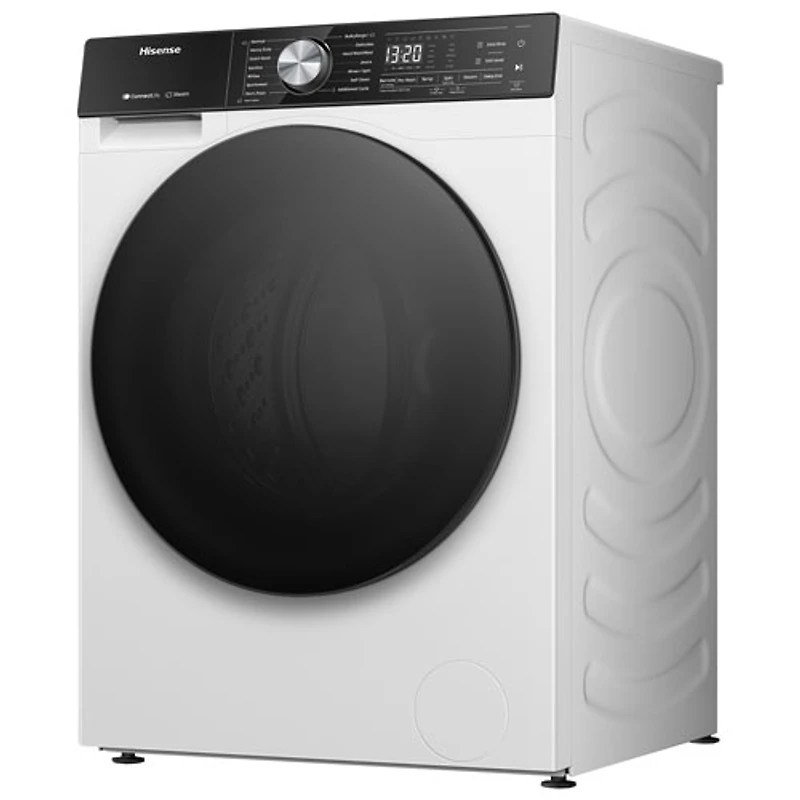 Laveuse à vapeur à chargement frontal de 3,1 pi³ de Hisense (WF5S2845BW) - Blanc