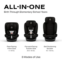 Cybex Callisto G 360 3-in-1 Convertible High-Back Booster Car Seat - Moon Black