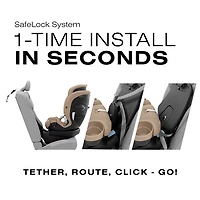 Siège rehausseur convertible à dossier haut 3-en-1 Callisto G 360 de Cybex - Beige amande