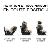 Siège rehausseur convertible à dossier haut 3-en-1 Callisto G 360 de Cybex - Beige amande