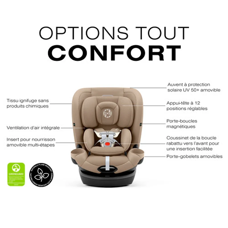 Siège rehausseur convertible à dossier haut 3-en-1 Callisto G 360 de Cybex - Beige amande