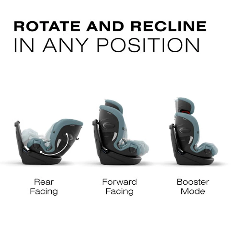 Siège rehausseur convertible à dossier haut 3-en-1 Callisto G 360 de Cybex - Bleu tempête