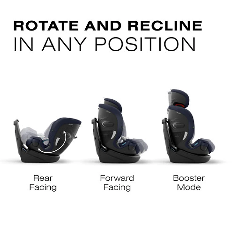 Cybex Callisto G 360 3-in-1 Convertible High-Back Booster Car Seat - Ocean Blue