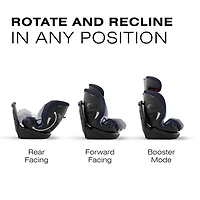 Cybex Callisto G 360 3-in-1 Convertible High-Back Booster Car Seat - Ocean Blue