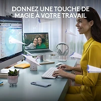 Ensemble clavier mince et souris optique Bluetooth MK955 Signature Slim de Logitech - Blanc - Anglais