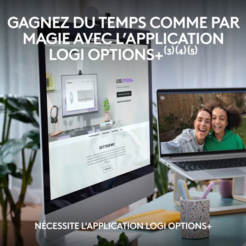 Ensemble clavier mince et souris optique Bluetooth MK955 Signature Slim de Logitech - Blanc - Anglais