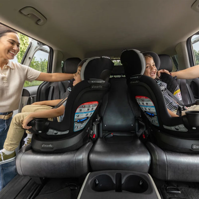 Evenflo Revolve360 Slim Rear-facing Infant Car Seat - Black/Grey