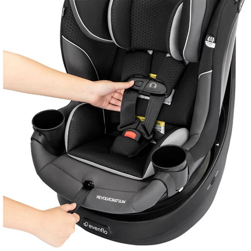 Evenflo Revolve360 Slim Rear-facing Infant Car Seat - Black/Grey