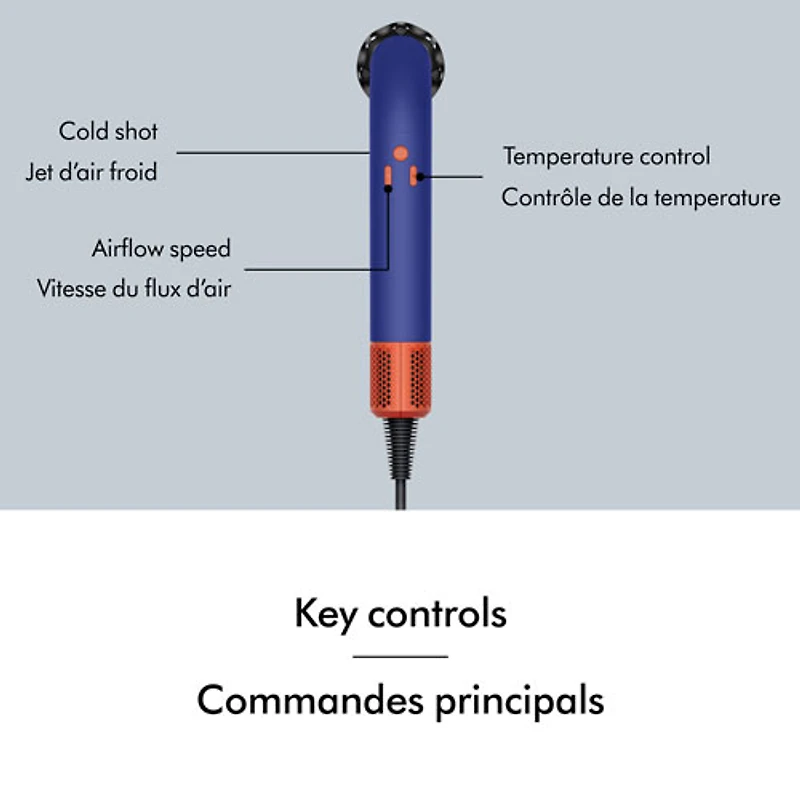 Sèche-cheveux de 1700 W Supersonic r Pro de Dyson - Bleu pervenche/Topaze