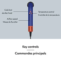 Sèche-cheveux de 1700 W Supersonic r Pro de Dyson - Bleu pervenche/Topaze