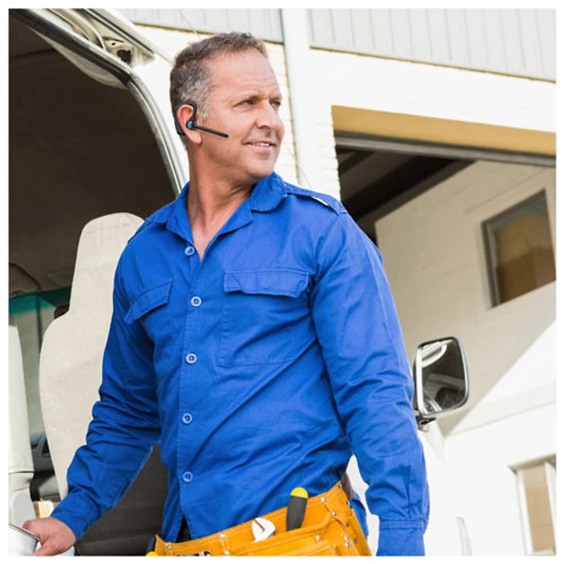 BlueParrott M500-XT Wireless Bluetooth Mono Headset with 93% Noise-Cancelling Microphone