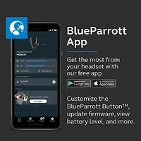 BlueParrott M500-XT Wireless Bluetooth Mono Headset with 93% Noise-Cancelling Microphone