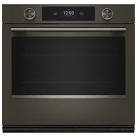 Four mural électrique à convection véritable 5 pi³ 30 po de KitchenAid (KOES730SBE) - Fonte noire