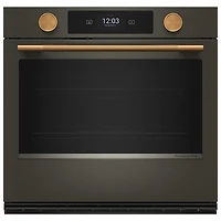Four mural électrique à convection véritable 5 pi³ 30 po de KitchenAid (KOES730SBE) - Fonte noire