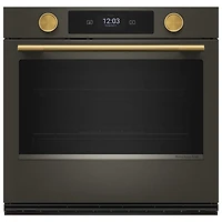Four mural électrique à convection véritable 5 pi³ 30 po de KitchenAid (KOES730SBE) - Fonte noire