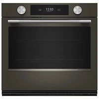Four mural électrique à convection véritable 5 pi³ 30 po de KitchenAid (KOES730SBE) - Fonte noire