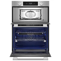 KitchenAid 27" 5 Cu. Ft. Combination True Convection Electric Wall Oven (KOEC727SPS) - PrintShield Stainless