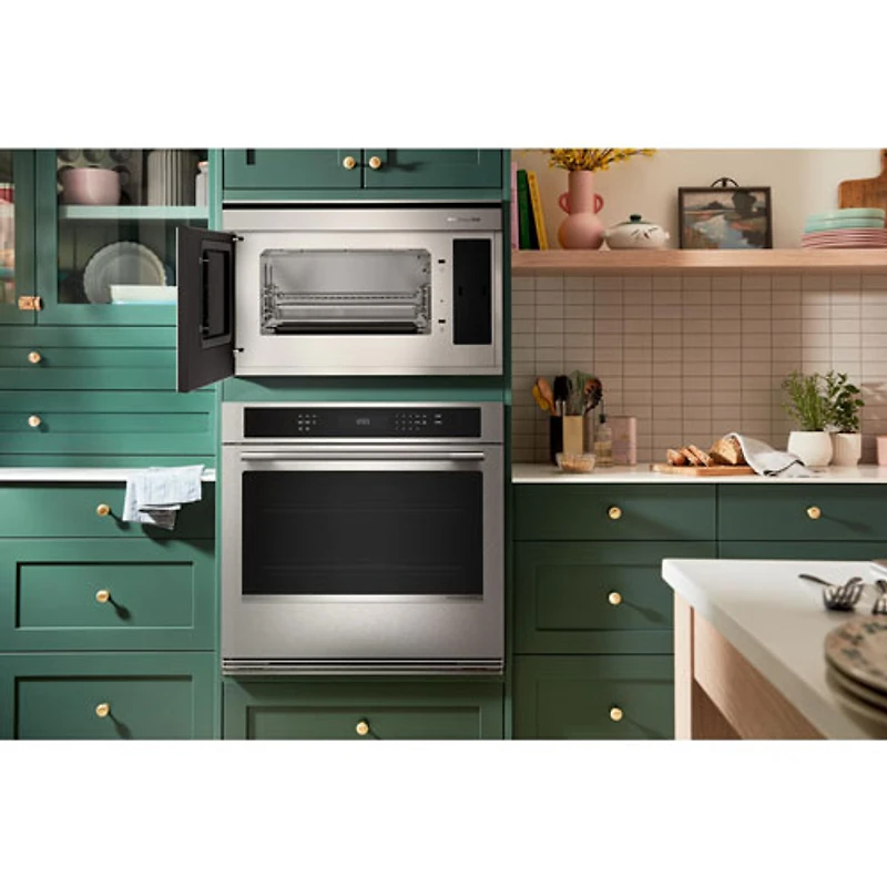 Four mural électrique à convection véritable 5,0 pi³ 30 po de KitchenAid (KOES730SPS) - Acier inoxydable PrintShield