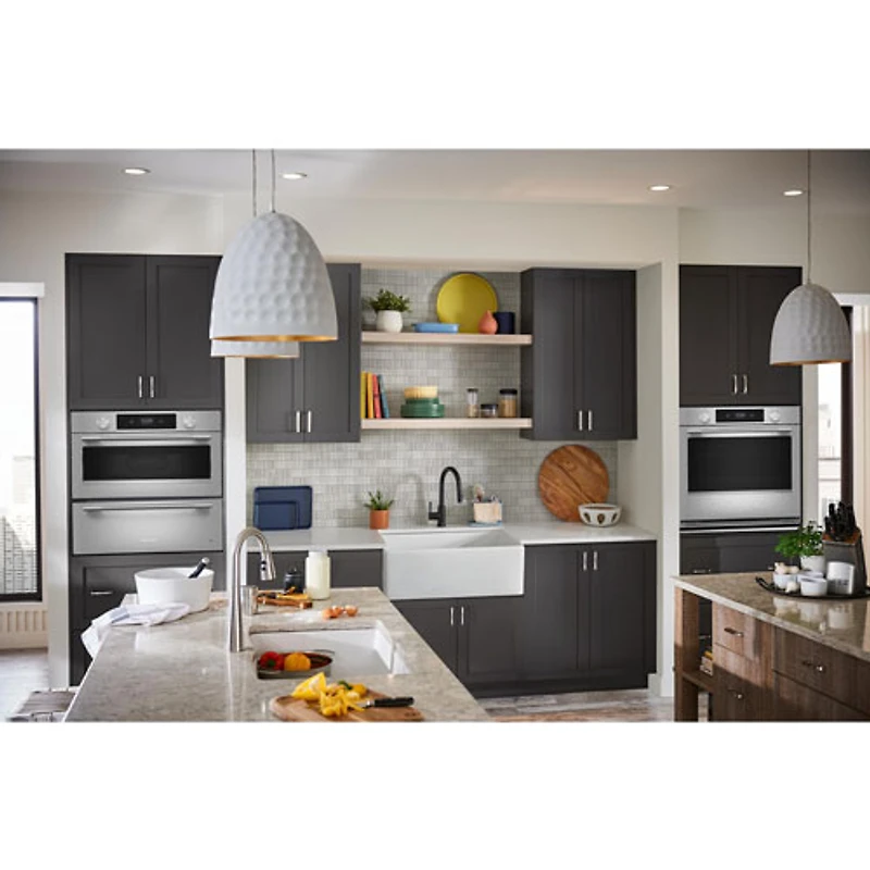 Four mural électrique à convection véritable 5,0 pi³ 30 po de KitchenAid (KOES730SPS) - Acier inoxydable PrintShield