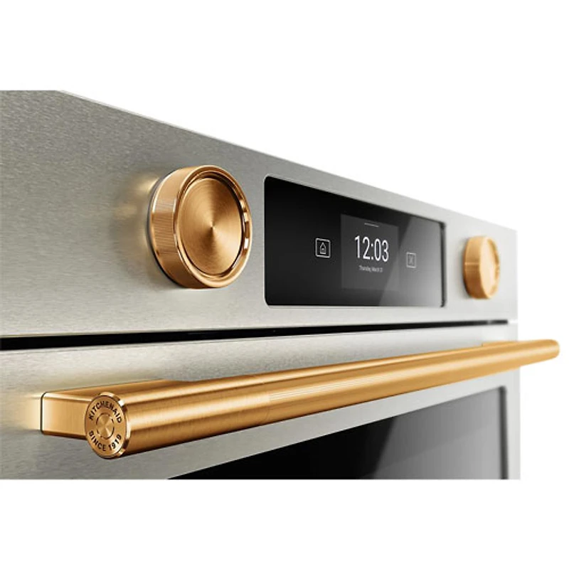 Four mural électrique à convection véritable 5,0 pi³ 30 po de KitchenAid (KOES730SPS) - Acier inoxydable PrintShield