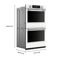 KitchenAid 30" 10.0 Cu. Ft. True Convection Electric Wall Oven (KOED730SWH) - White