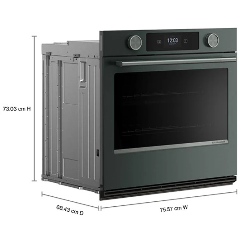 KitchenAid 30" 5.0 Cu. Ft. True Convection Electric Wall Oven (KOES730SJP) - Juniper
