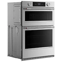 KitchenAid 30" 5 Cu. Ft. Combination True Convection Electric Wall Oven (KOEC730SPS) - PrintShield Stainless