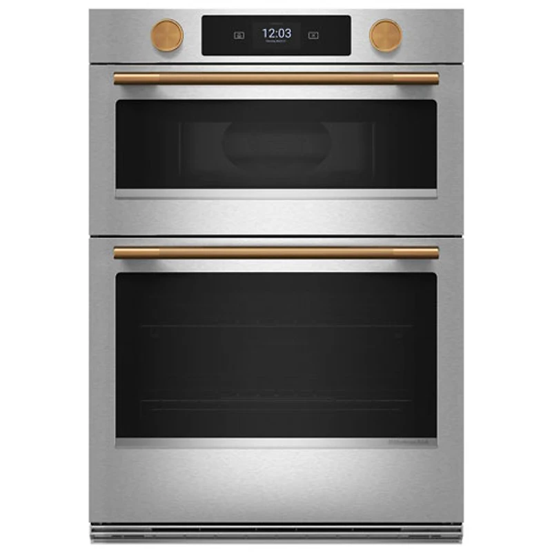 KitchenAid 30" 5 Cu. Ft. Combination True Convection Electric Wall Oven (KOEC730SPS) - PrintShield Stainless