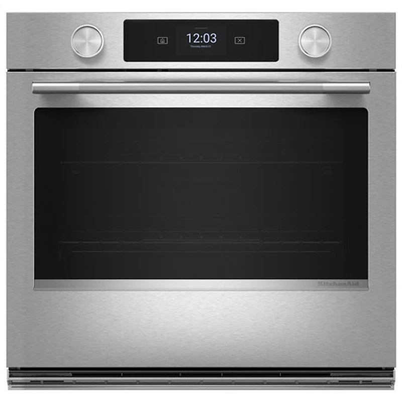 KitchenAid 26" 4.3 Cu. Ft. True Convection Electric Wall Oven (KOES727SPS) - PrintShield Stainless