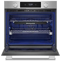 KitchenAid 26" 4.3 Cu. Ft. True Convection Electric Wall Oven (KOES727SPS) - PrintShield Stainless