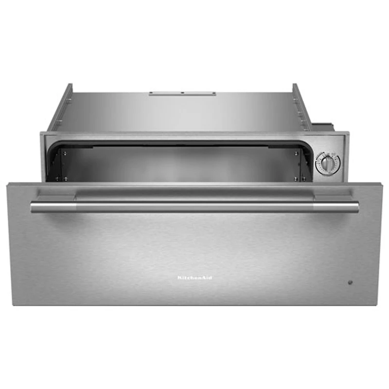KitchenAid 27" 1.3 Cu. Ft. Electric Warming Drawer (KWES727SPS) - PrintShield Stainless