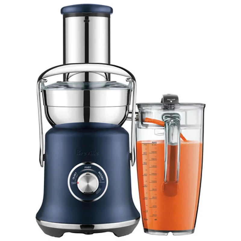 Remis à neuf (Bon état) - Centrifugeuse Juice Fountain Cold XL de Breville - Bleu Damas - Réusiné par Breville