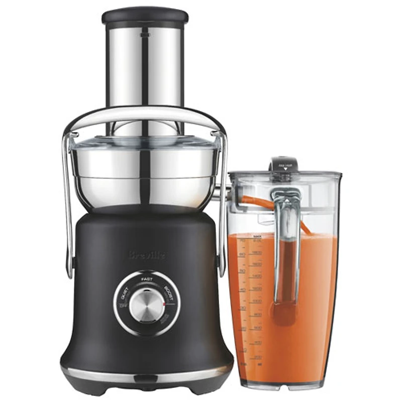 Remis à neuf (Bon état) - Centrifugeuse Juice Fountain Cold XL de Breville - Truffe noire - Réusiné par Breville