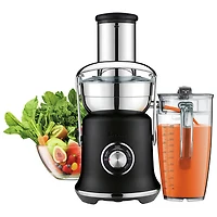 Remis à neuf (Bon état) - Centrifugeuse Juice Fountain Cold XL de Breville - Truffe noire - Réusiné par Breville