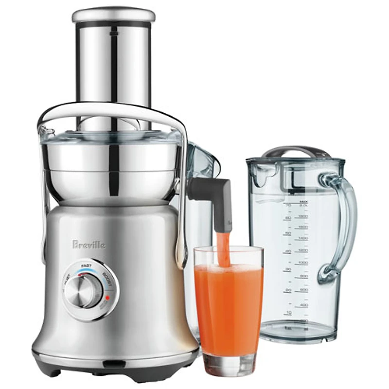 Remis à neuf (Bon état) - Centrifugeuse Juice Fountain Cold XL de Breville - Acier inoxydable brossé - Réusiné par Breville