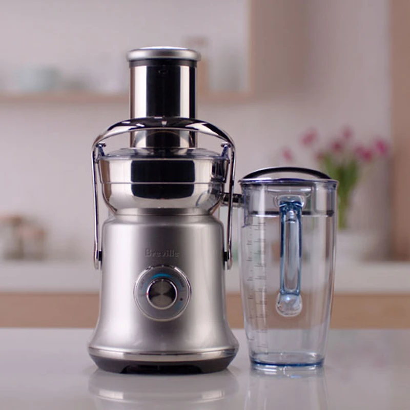 Refurbished (Good) - Breville Juice Fountain Cold XL Centrifugal Juicer - Smoked Hickory - Remanufactured by Breville