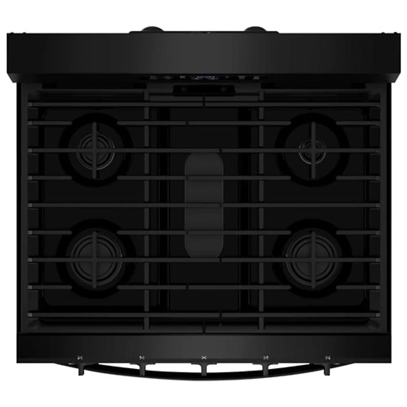 Whirlpool 30" 5.0 Cu. Ft. Free-Standing 5-Burner Self-Clean Gas Air Fry Range (WFGS5730SB) - Black