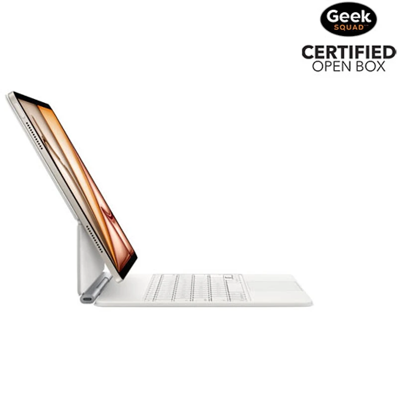 Boîte ouverte - Clavier Magic Keyboard d'Apple pour iPad Air de 13 po (M3) - Anglais - Blanc