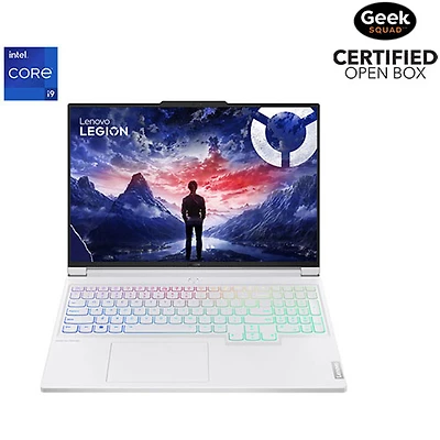 Boîte ouverte - Portable de jeu de 16 po Legion 7i de Lenovo - Blanc (Core i9 - 14900HX d'Intel/RAM 32 Go/SSD 1 To/RTX 4070) - Anglais